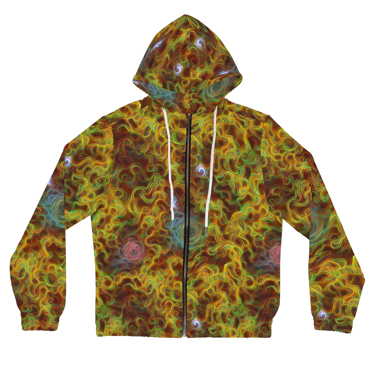 Molten Garden on Women's Full-Zip Hoodie — Front