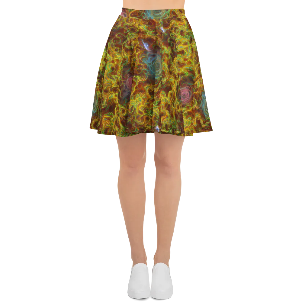 Molten Garden on Skater Skirt — Front