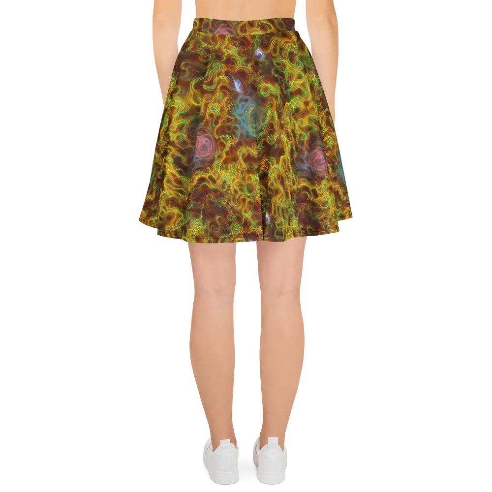 Molten Garden on Skater Skirt — Back
