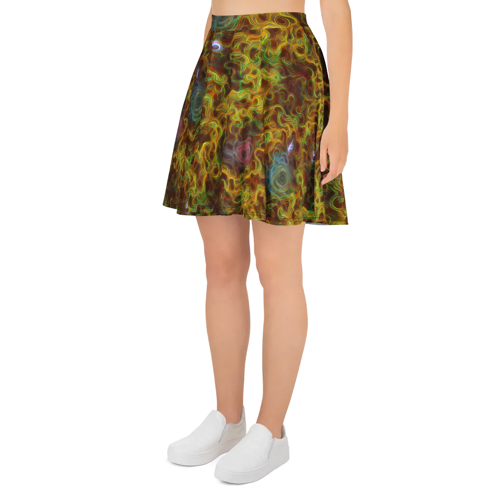 Molten Garden on Skater Skirt — Left
