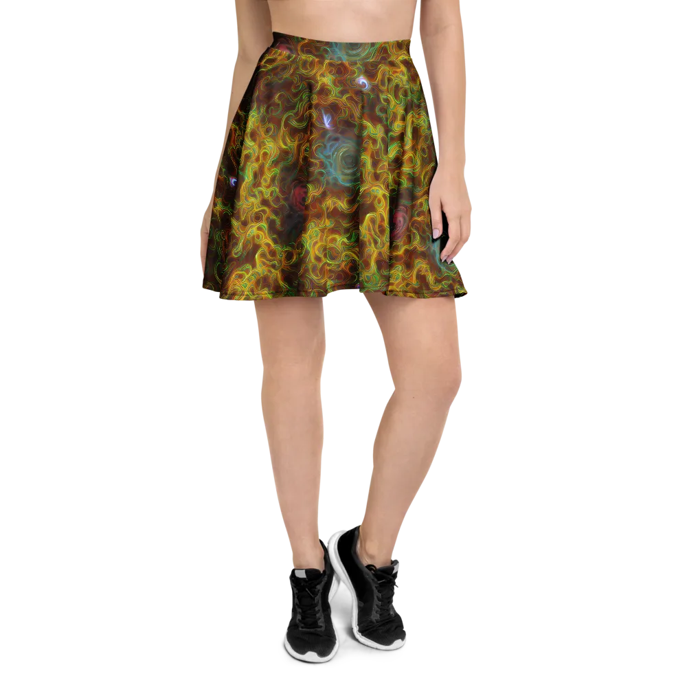 Molten Garden on Skater Skirt — Front