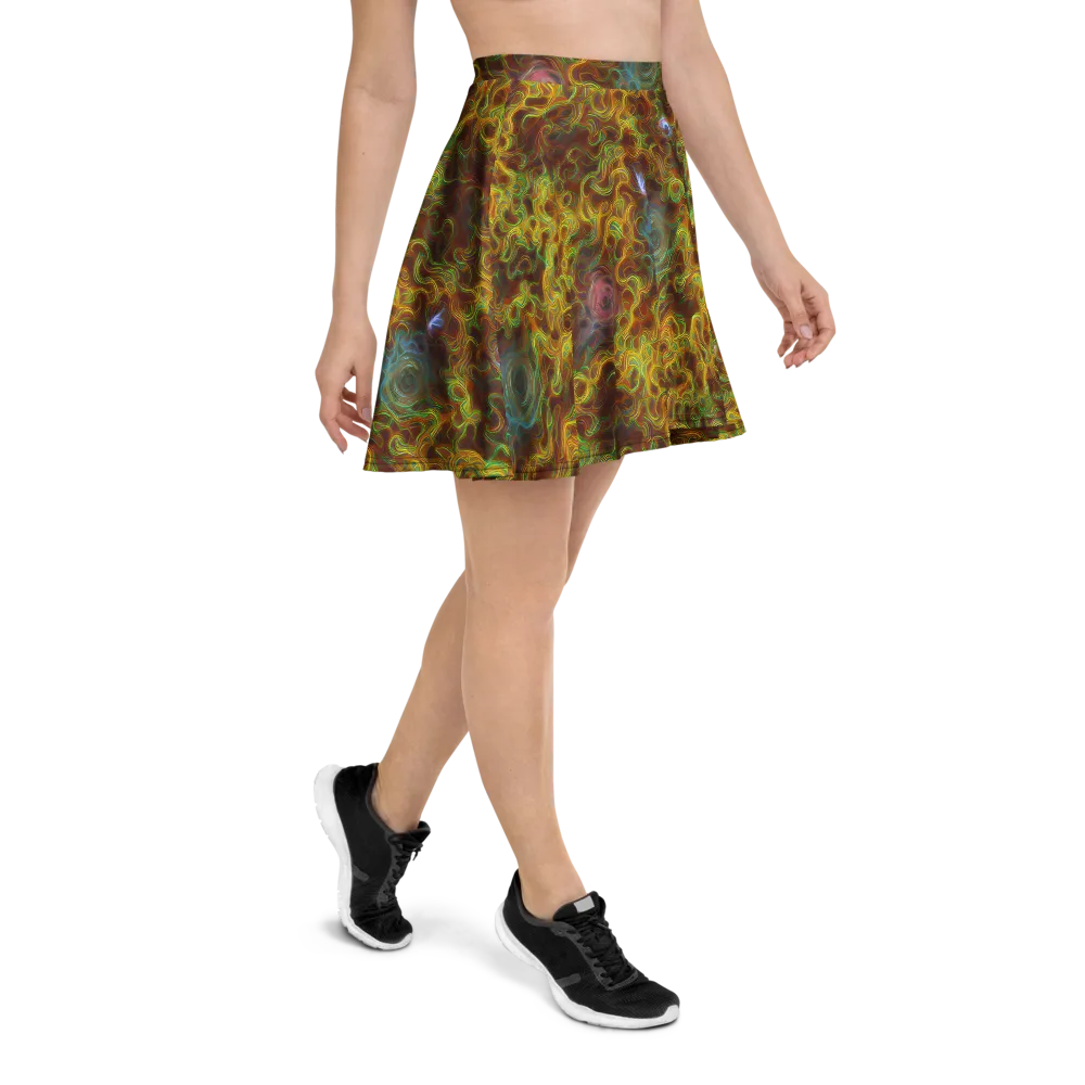 Molten Garden on Skater Skirt — Right