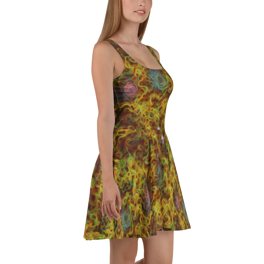 Molten Garden on Skater Dress — Right