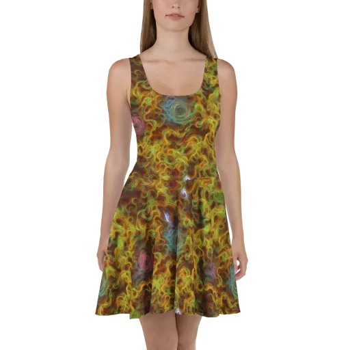 Molten Garden on a Skater Dress