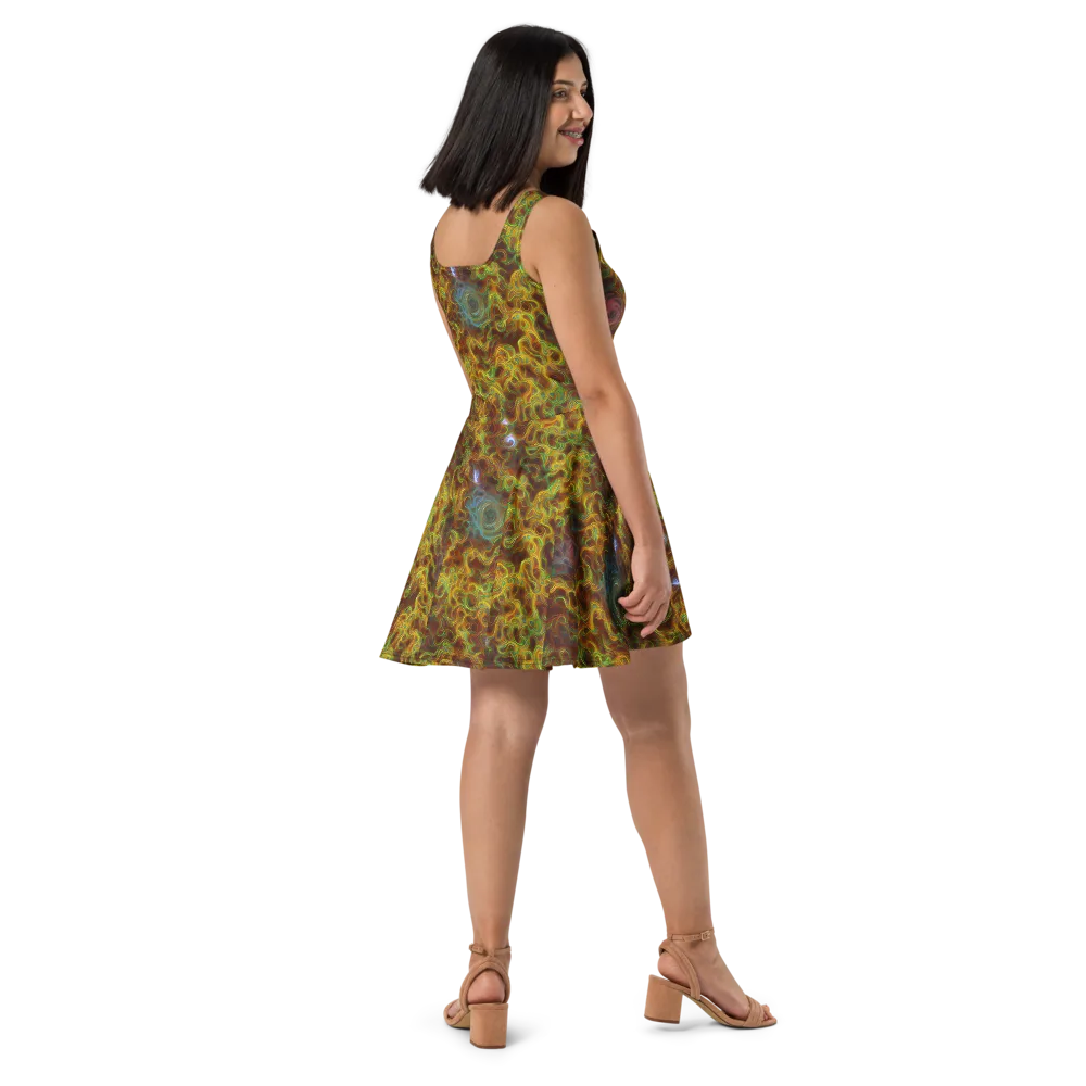Molten Garden on Skater Dress — Right
