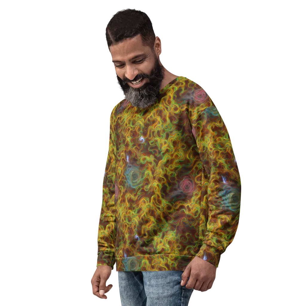Molten Garden on Sweatshirt — Left Front