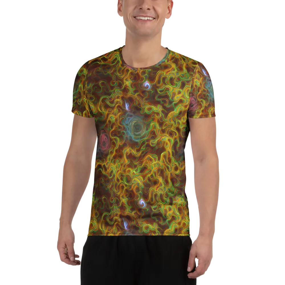 Molten Garden on Men's Athletic T-Shirt — Front