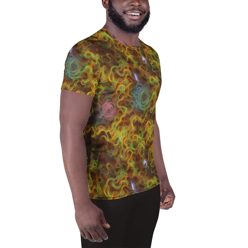 Molten Garden on Men's Athletic T-Shirt — Right