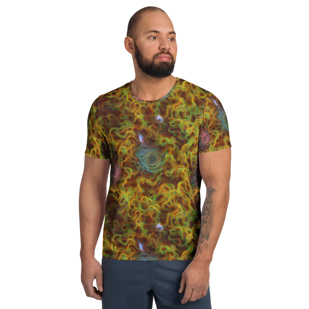 Molten Garden on Men's Athletic T-Shirt — Front