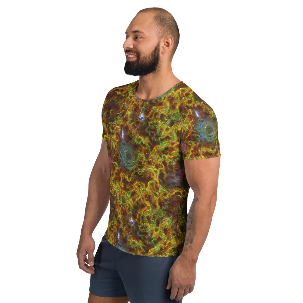 Molten Garden on Men's Athletic T-Shirt — Left