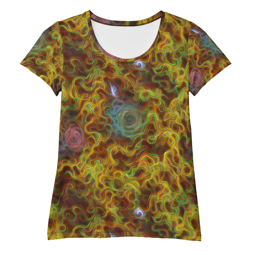 Molten Garden on Women's Athletic T-Shirt — Front
