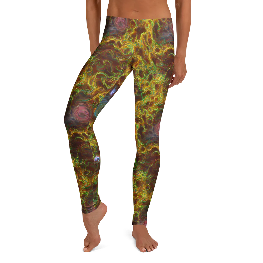 Molten Garden on Leggings — Front