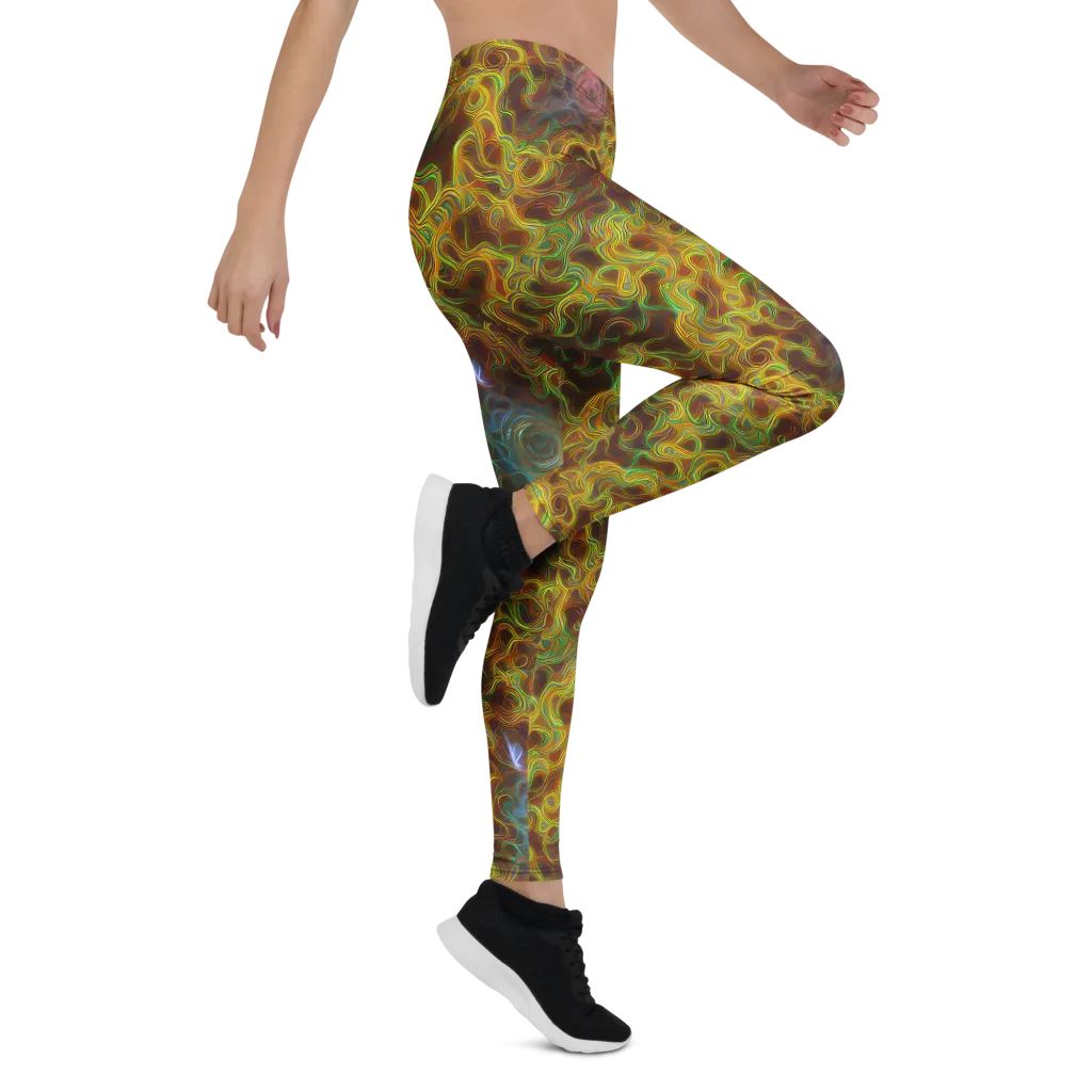Molten Garden on Leggings — Right