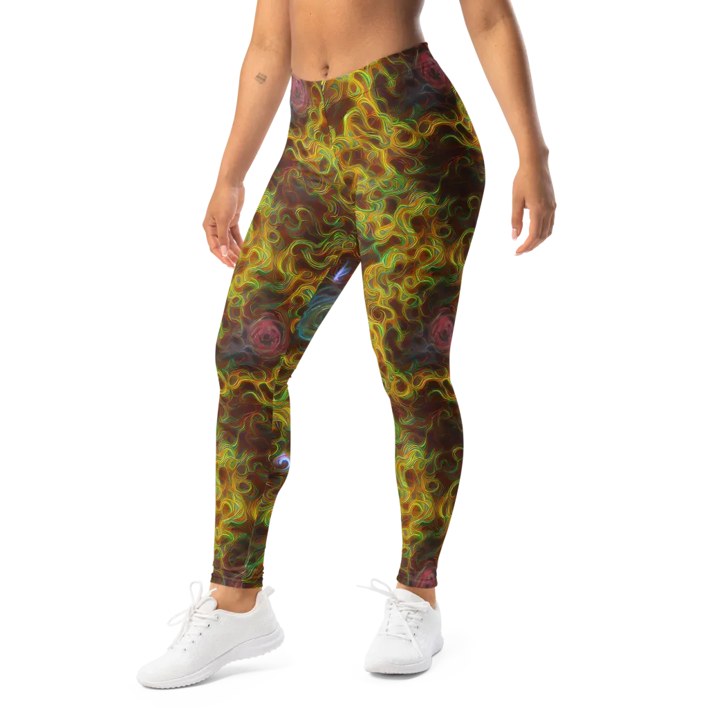 Molten Garden on Leggings — Left Front