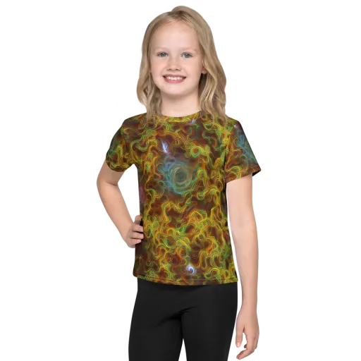 Molten Garden on a Kids Crew Neck T-Shirt