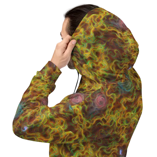 Molten Garden on a Hoodie