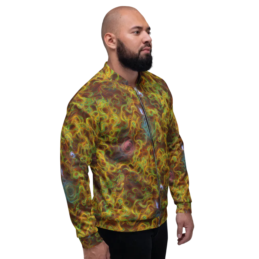 Molten Garden on Bomber Jacket — Right