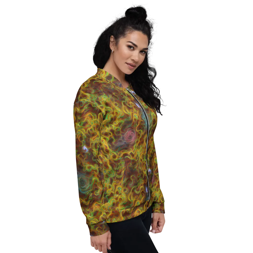 Molten Garden on Bomber Jacket — Right