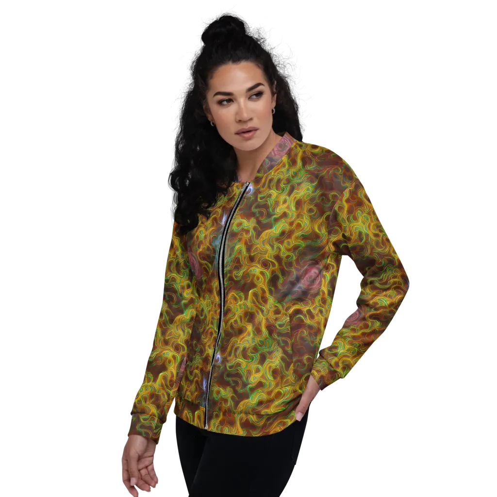 Molten Garden on Bomber Jacket — Left