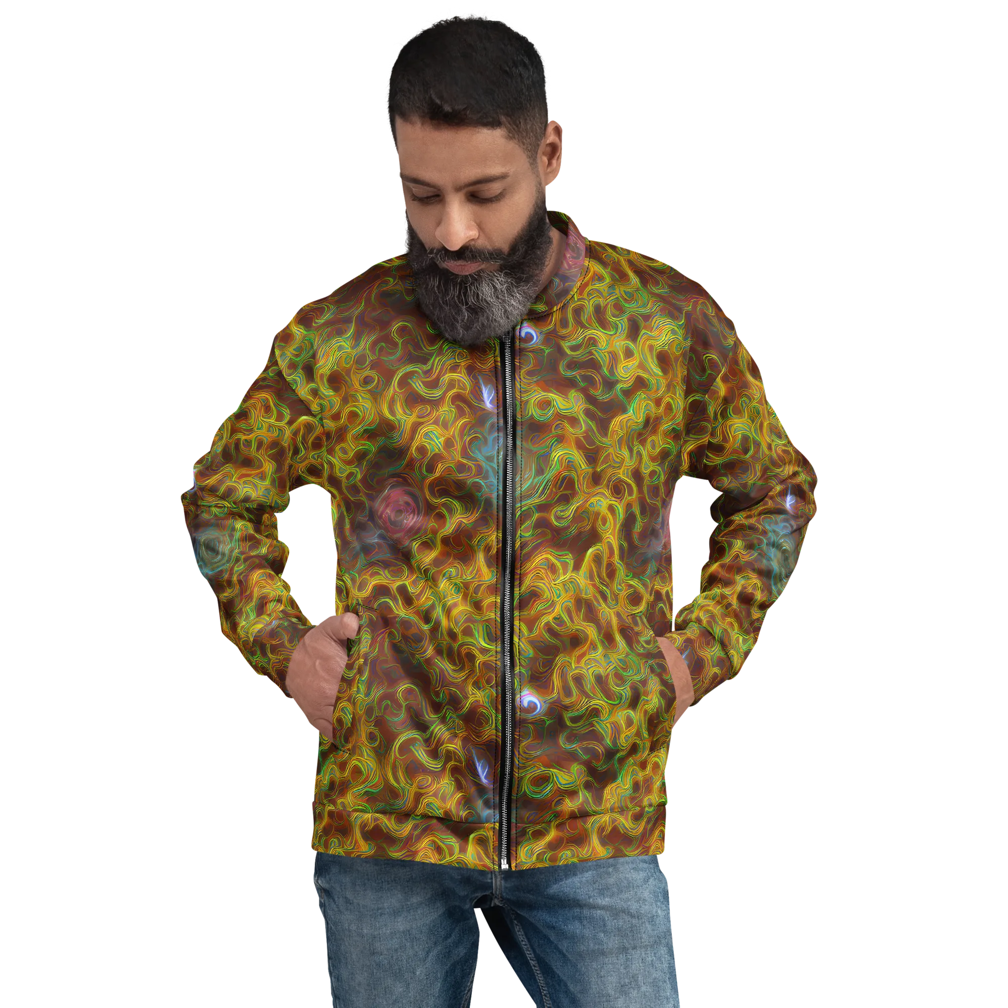 Molten Garden on Bomber Jacket — Front