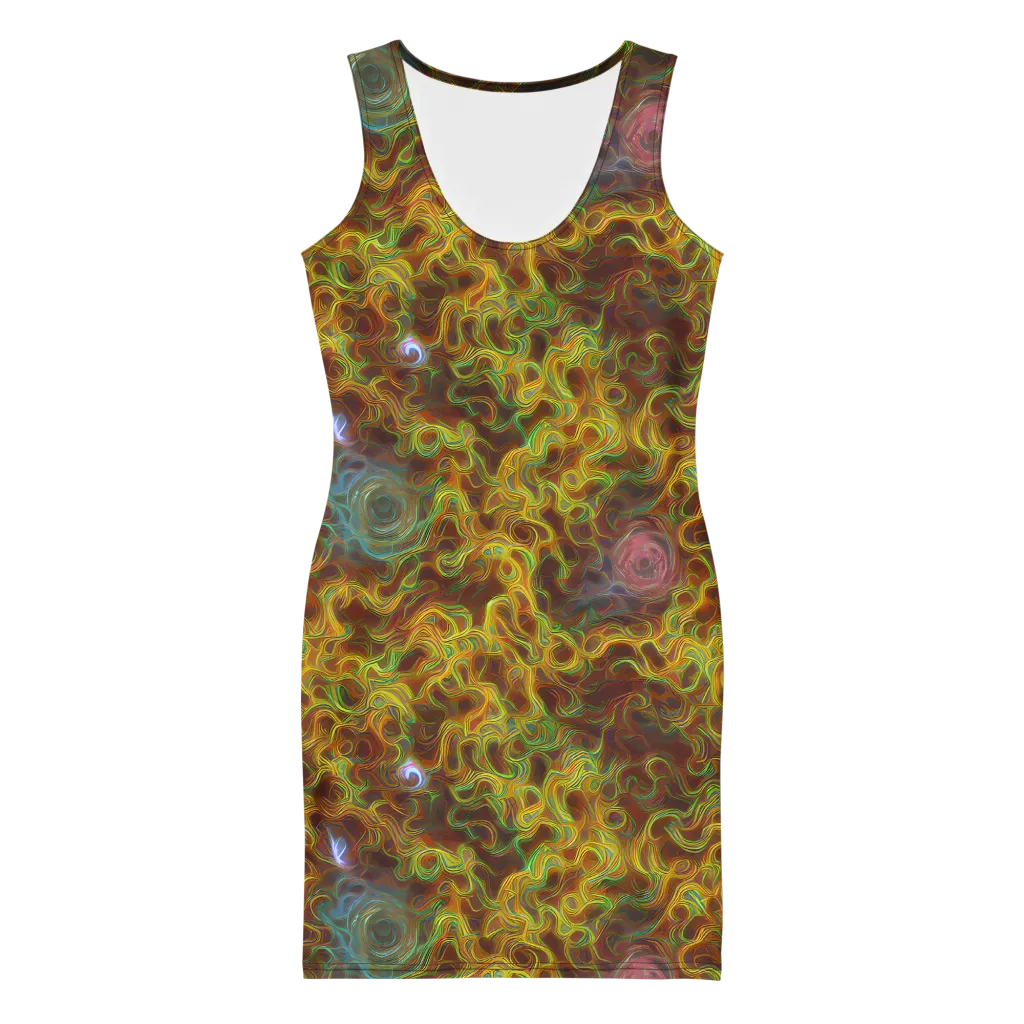 Molten Garden on Bodycon Dress — Front