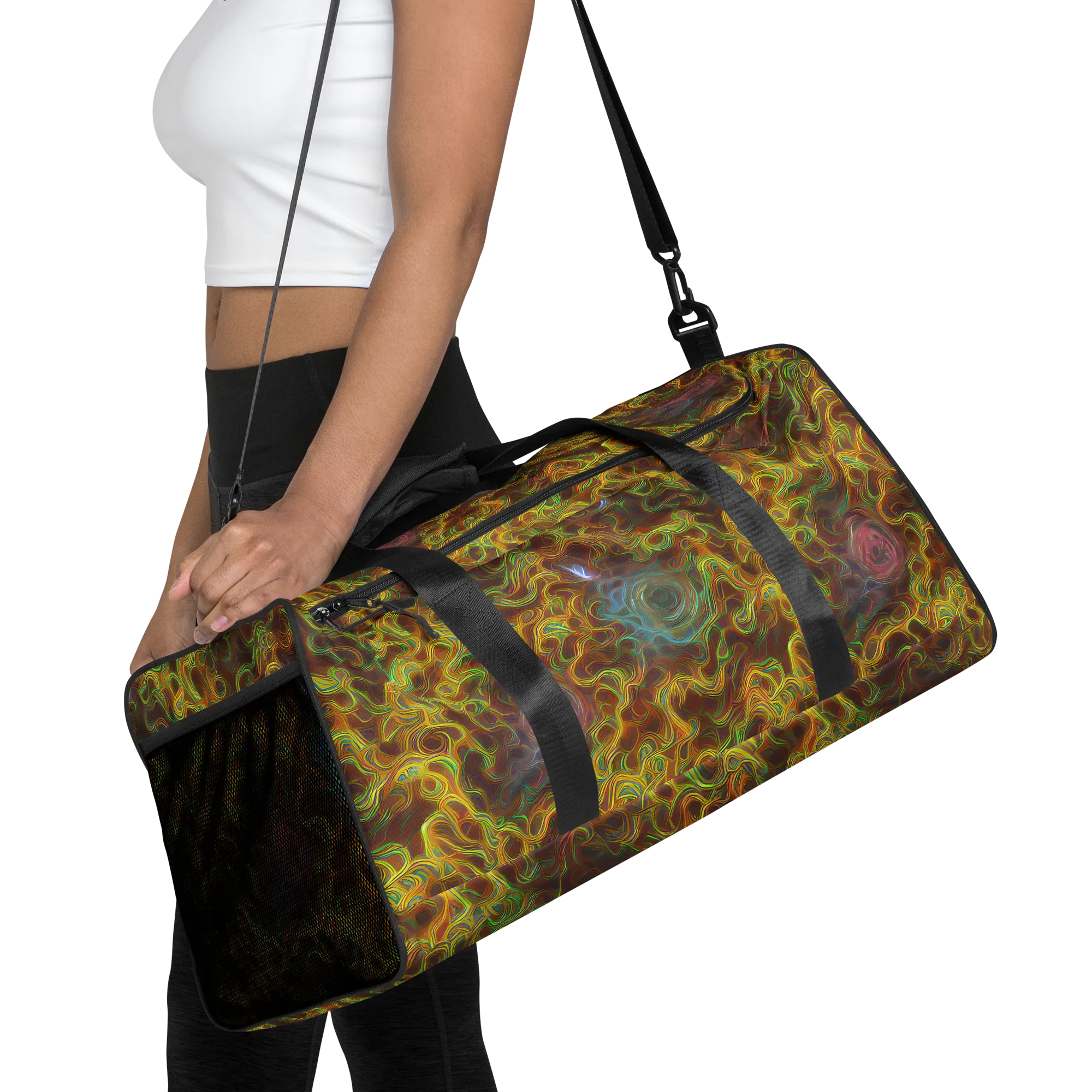 Molten Garden on Duffle Bag — Front