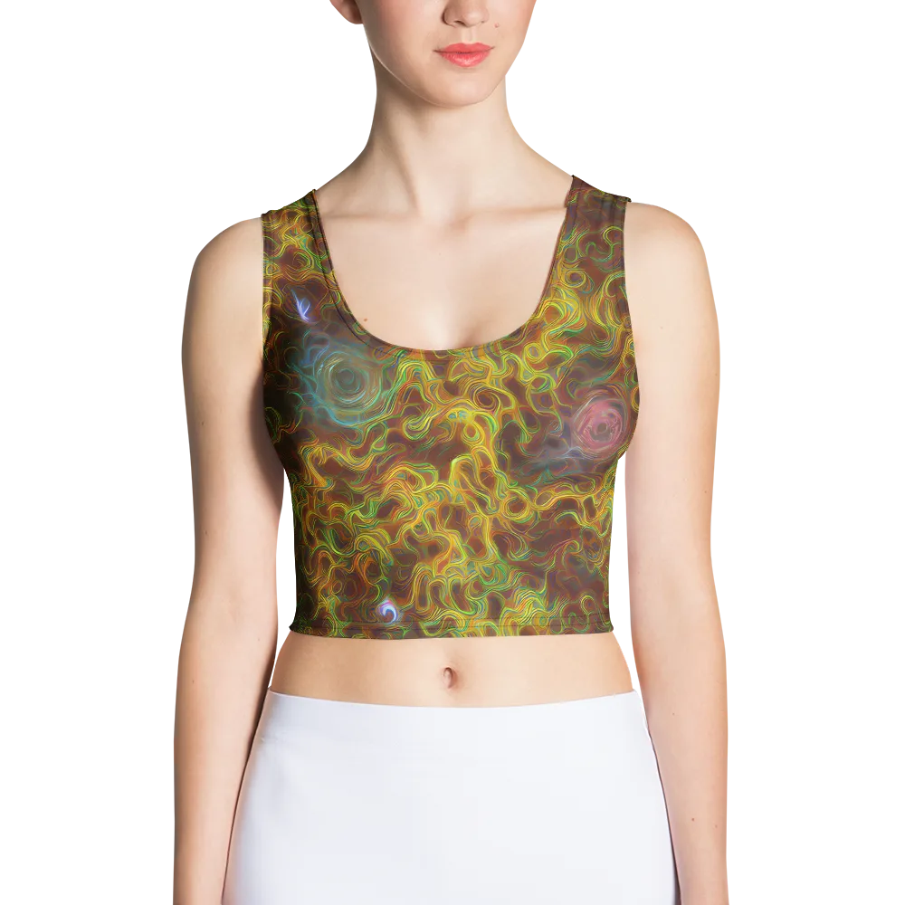 Molten Garden on Crop Top — Front