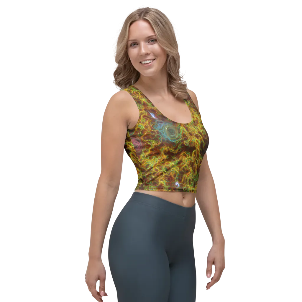 Molten Garden on Crop Top — Right Front