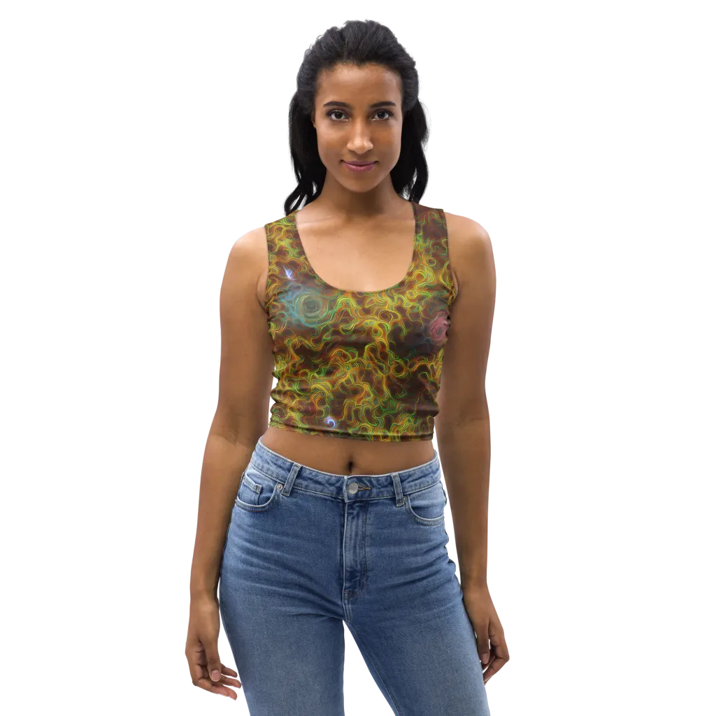 Molten Garden on Crop Top — Front