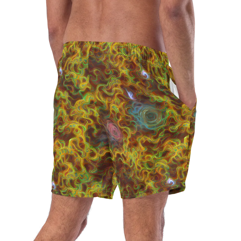 Molten Garden on Swim Trunks — Right Back