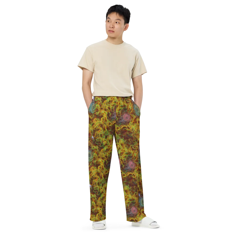 Molten Garden on Wide-Leg Pants — Front