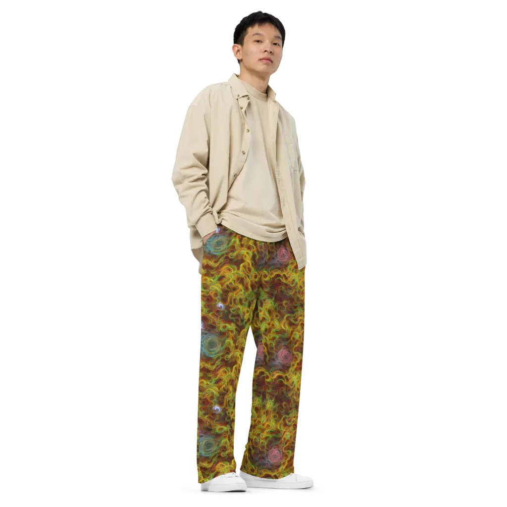 Molten Garden on Wide-Leg Pants — Right Front