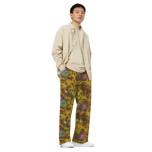 Molten Garden on a Wide-Leg Pants