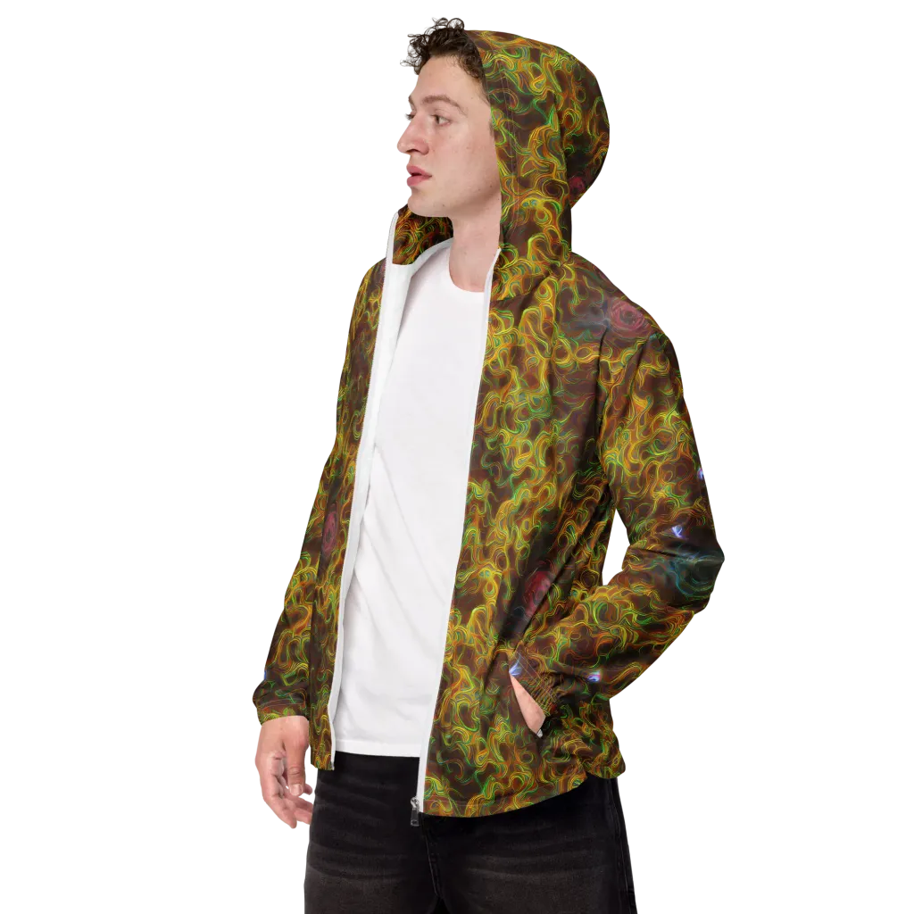 Molten Garden on Men's Windbreaker — Left Front