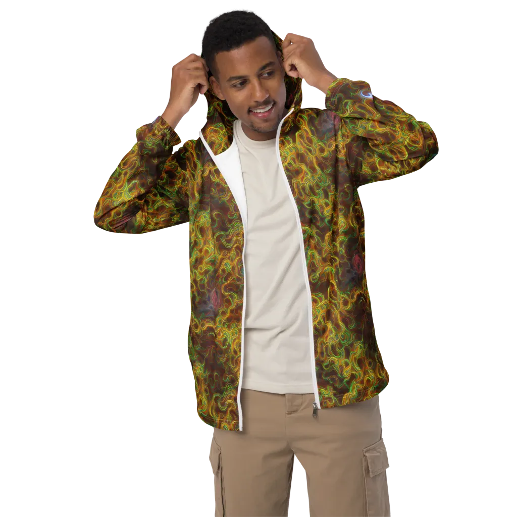 Molten Garden on Men's Windbreaker — Front