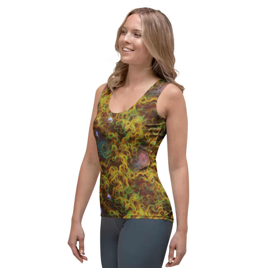 Molten Garden on Women's Tank Top — Left Front