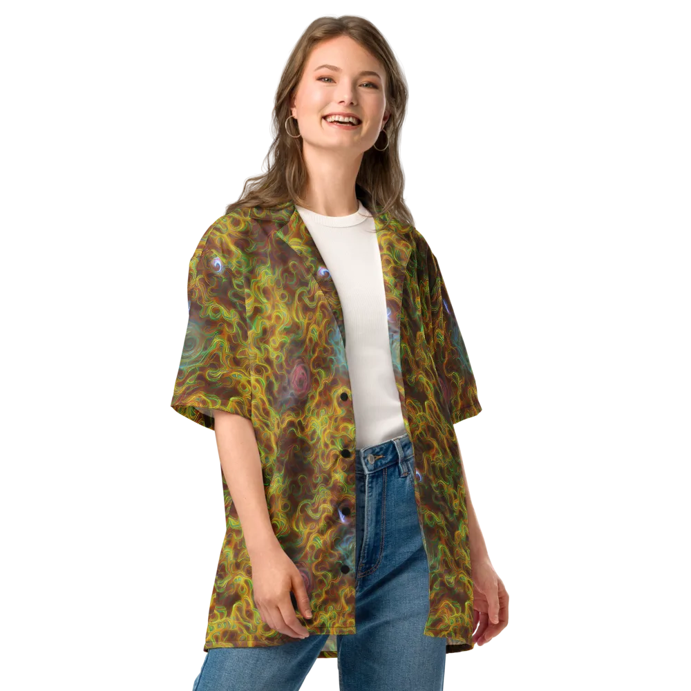 Molten Garden on Button Shirt — Front