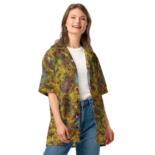 Molten Garden on a Button Shirt