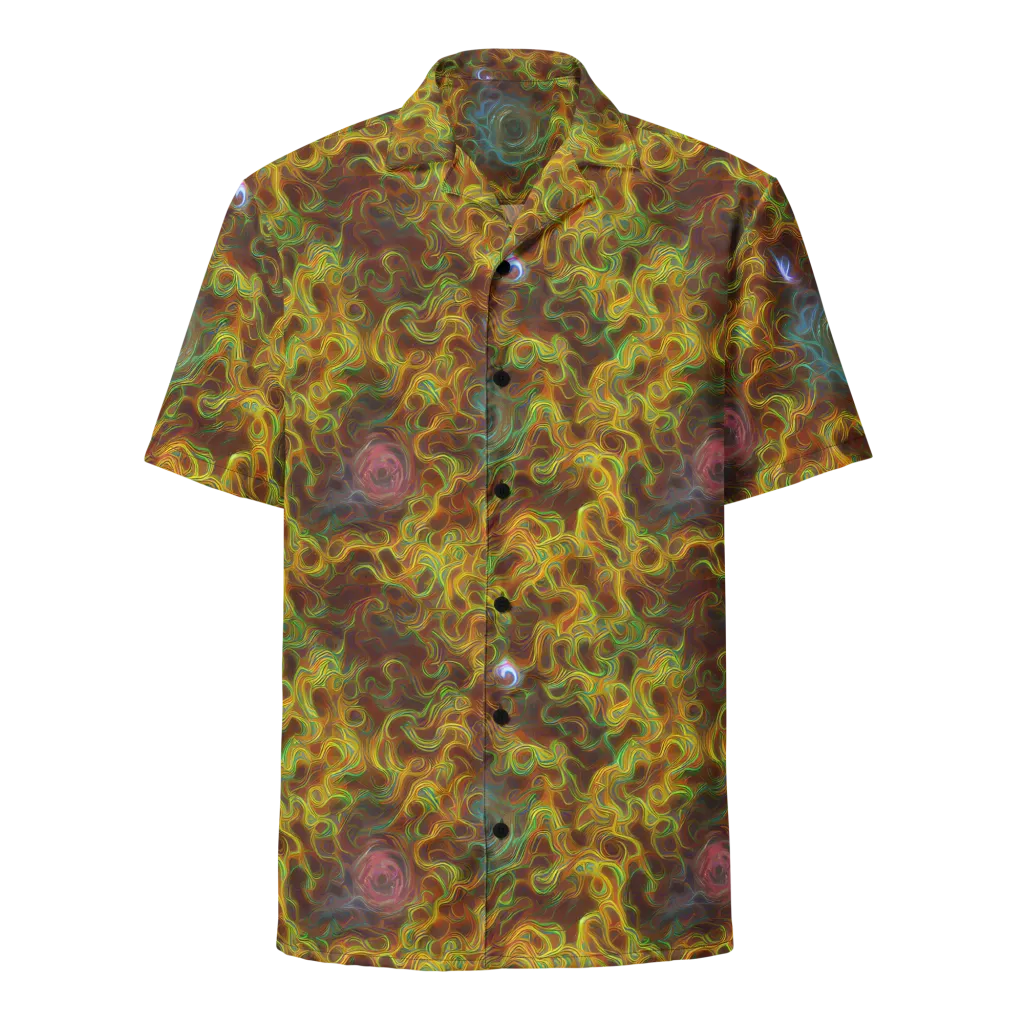 Molten Garden on Button Shirt — Front