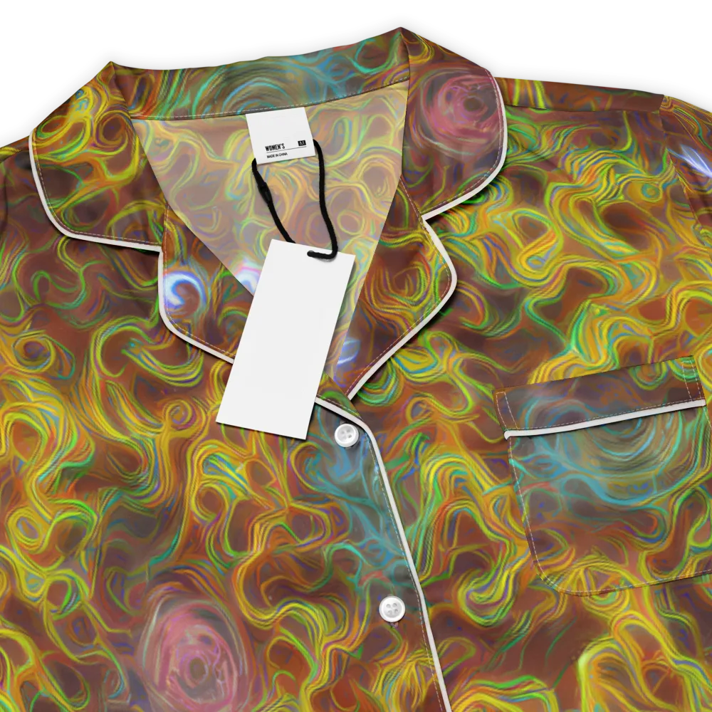 Molten Garden on Women's Short Sleeve Pajama Top — Product details