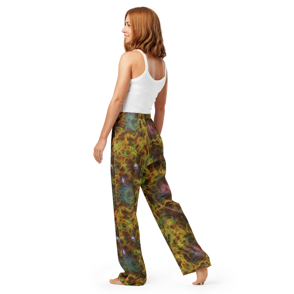 Molten Garden on Women's Pajama Pants — Back