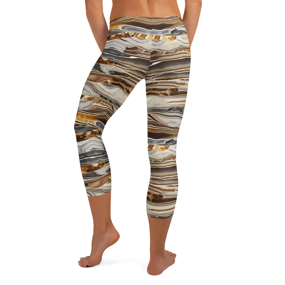 Agate Reverie on Capri Leggings — Back
