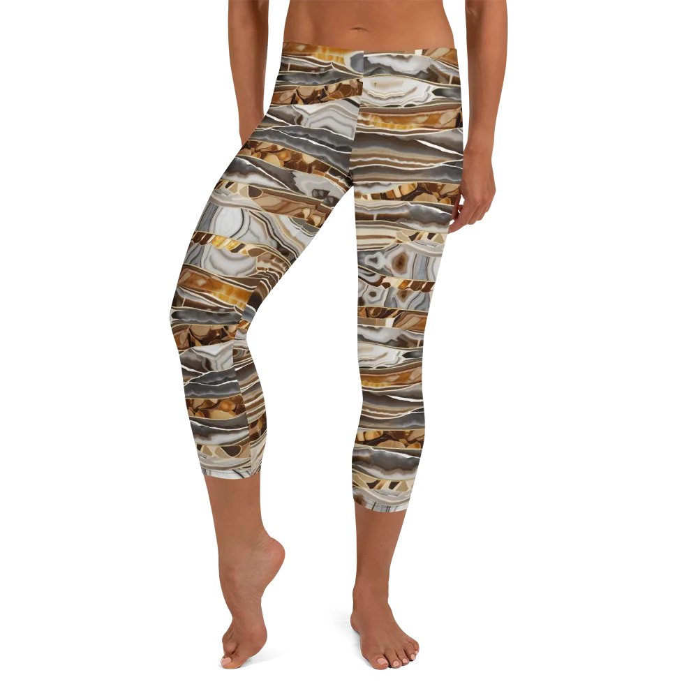 Agate Reverie on Capri Leggings — Front