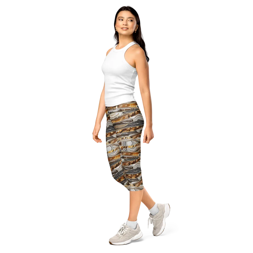 Agate Reverie on Capri Leggings — Left Front