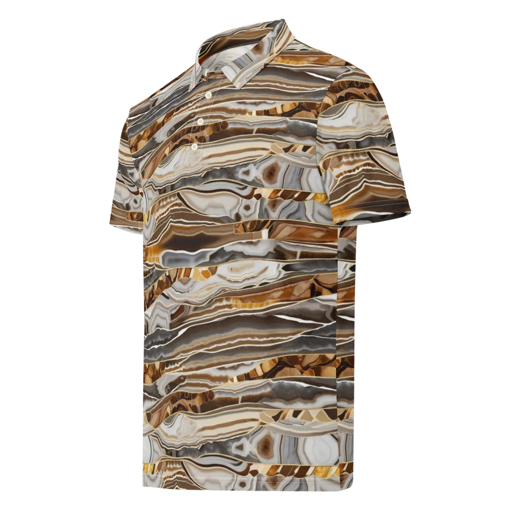 Agate Reverie on Men's Slim Fit Polo Shirt — Left Front