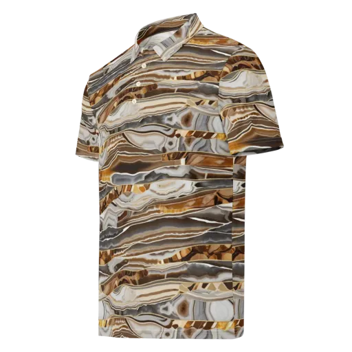 Agate Reverie on a Men's Slim Fit Polo Shirt