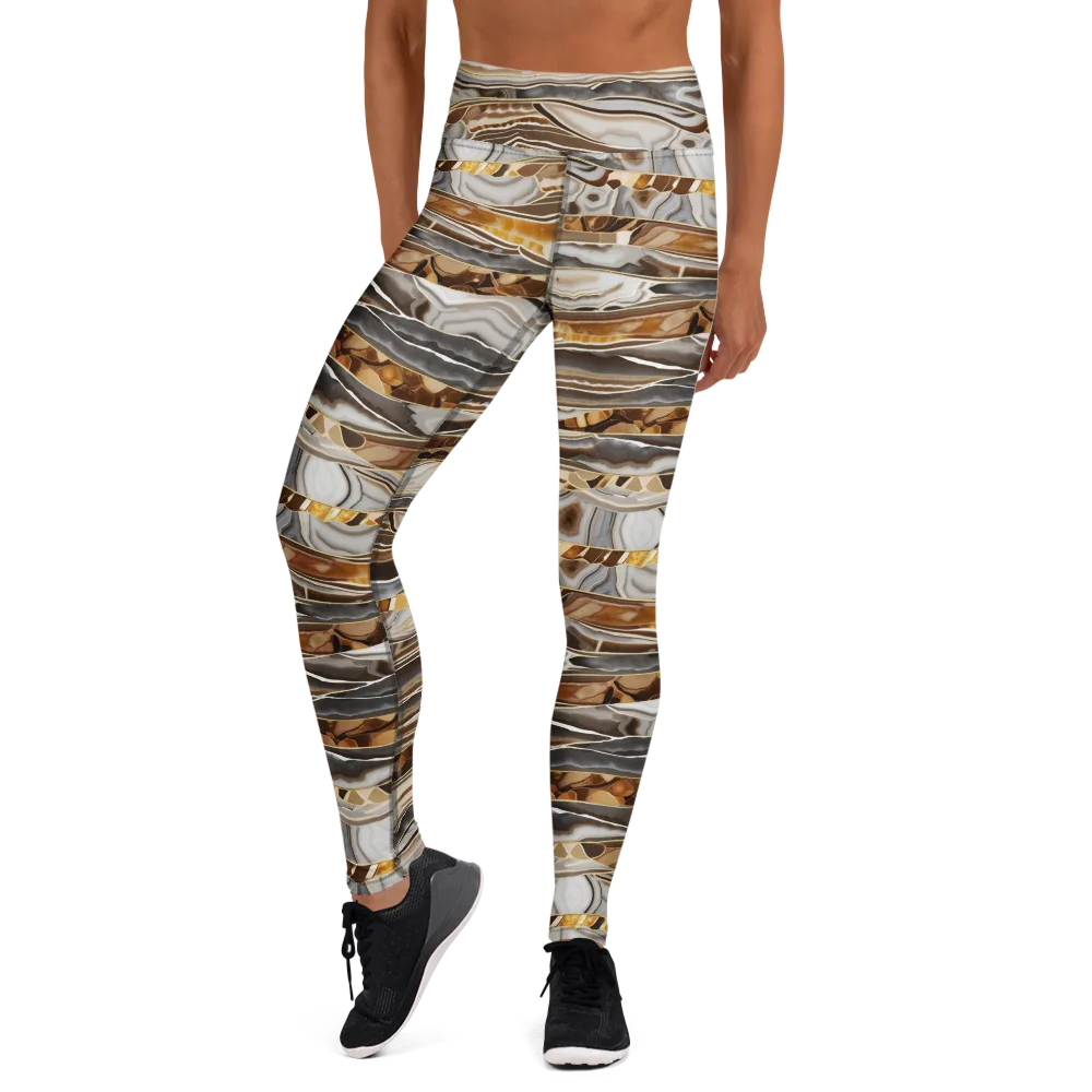Agate Reverie on Yoga Leggings — Front