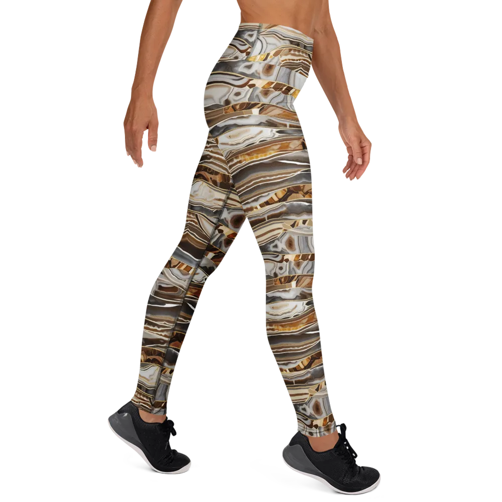 Agate Reverie on Yoga Leggings — Right