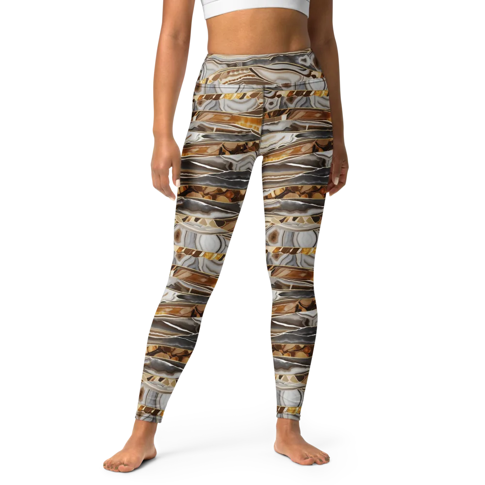 Agate Reverie on Yoga Leggings — Front