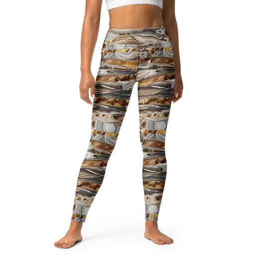 Agate Reverie on a Yoga Leggings
